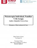 Psicoterapia Individual, Familiar Y De Grupo