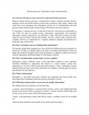 Business processes, information systems and information