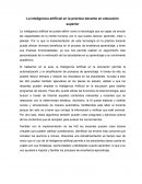 La inteligencia artificial en la práctica docente en educación superior