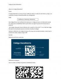 Codigo de barra Datamatrix. Página 1
