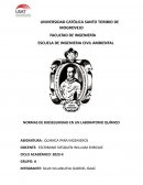 Normas de bioseguridad en un laboratorio químico