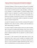 La planificación estratégica