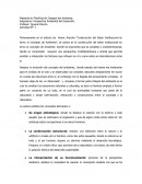 Construcción del Saber Institucional en torno al concepto de Ambiente