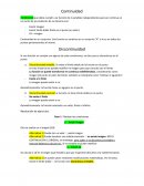 Continuidad análisis matemático 2