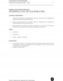 Evaluación de Aprendizajes. Desarrollo de Aplicaciones Web