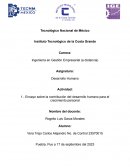 Ensayo sobre la contribución del desarrollo humano para el crecimiento personal