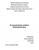 El pensamiento político latinoamericano