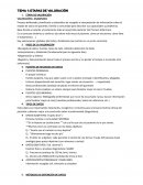 Etapas de valoración