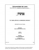 Reporte de lectura.El caballero de la armadura oxidada