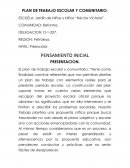 Plan de trabajo escolar y comunitario