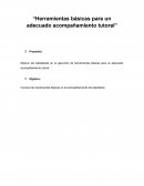 Herramientas básicas para un adecuado acompañamiento tutoral