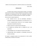 Política educativa y contexto social de la educación