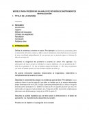 Modelo para presentar un anális de revisión de instrumentos de evaluación
