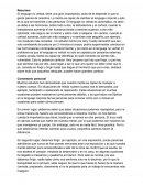 Comenatrio personal, lengua 2 bachillerato