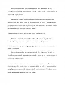 Nightbooks. Página 1