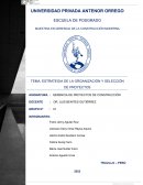 Estrategia de la organización y selección de proyectos