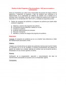 Programa y Plan de auditoría