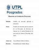 Estudio de mercado para la creación de un ISP en Palanda, Zamora Chinchipe, año 2023