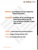 Análisis de la estrategia de internacionalización de una empresa familiar (Caso Wal-mart)