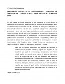 Participación política en eL fraccionamiento ‘’ Plazuelas de Zerezotla'’