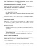 La actividad operativa: el ciclo operativo: disponibilidades – inversiones temporarias – créditos