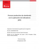 Proceso productivo de alambrado con la aplicación de indicadores KPI