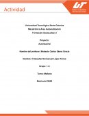 Formación SocioculturaI. Proyecto