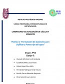 Formulación de Soluciones para Liofilizar y Punto tripe del agua