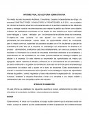 Informe final de auditoria administrativa