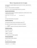 Equacions de 1er i 2n grau