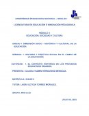 Historia y práctica social en el campo de la educación