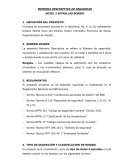 Memoria descriptiva de seguridad Hotel 2 Estrellas Bonsai