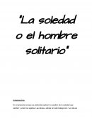 La cuestion de soledad en la vida es sueño