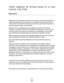 Charla magistral de Enrique Dussel en "la Casa Central, U de Chile"