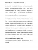 El transporte aéreo en las actividades comerciales