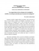 Los rasgos básicos de los enfoques de la investigación científica: Los enfoques esenciales para el proceso de investigación