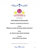 Modelo curricular del actual sistema educativo