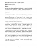 El papel de la organización escolar en el cambio educativo