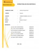 Estructura de una sentencia