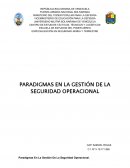 Análisis paradigmas en la gestión de la Seguridad Operacional