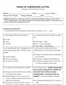 Evaluacion “El lugar más bonito del mundo”