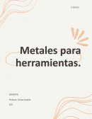 Metales para herramientas