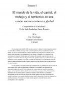 El mundo de la vida, el capital, el trabajo y el territorios en una visión socioeconómica global
