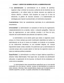 Aspectos generales de la administracion