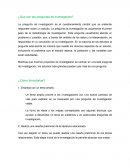 ¿Que preguntas deben hacerse para una investigación?