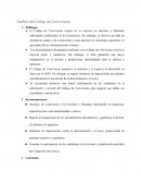 Análisis del Código de Convivencia