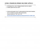 Pedagogía del oprimido. Paulo Freire