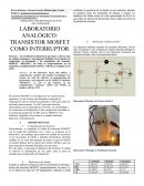 Laboratorio analógico: transistor mosfet como interruptor