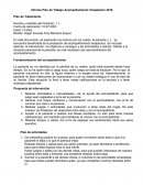 Informe Plan de Trabajo Acompañamiento Terapéutico 2016
