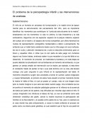 El problema de la psicopatología infantil y las intervenciones de analistas